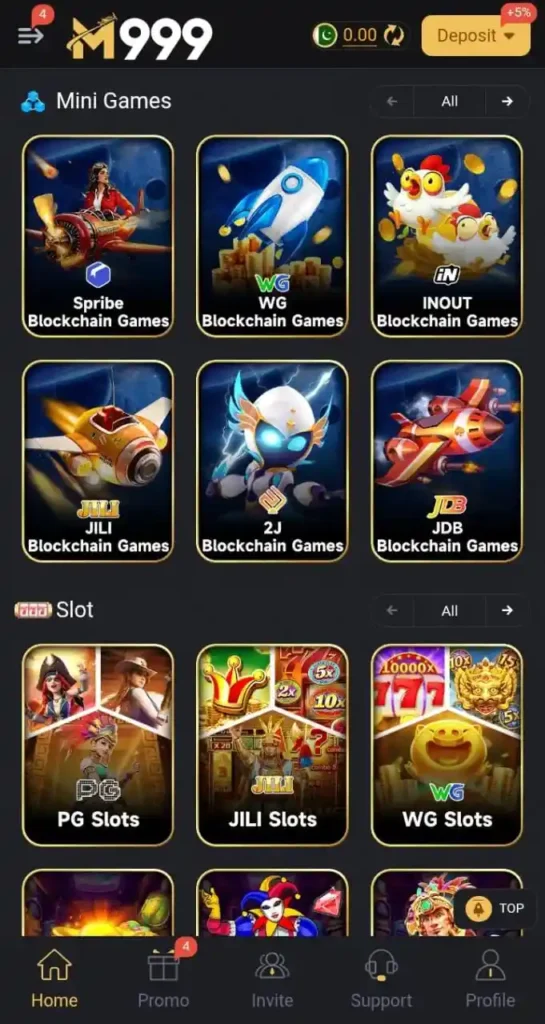Available Games in M999