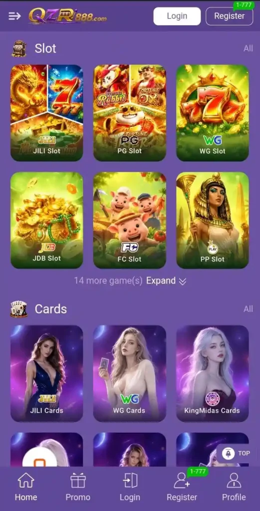 Games Available Inside QZR888 Game
