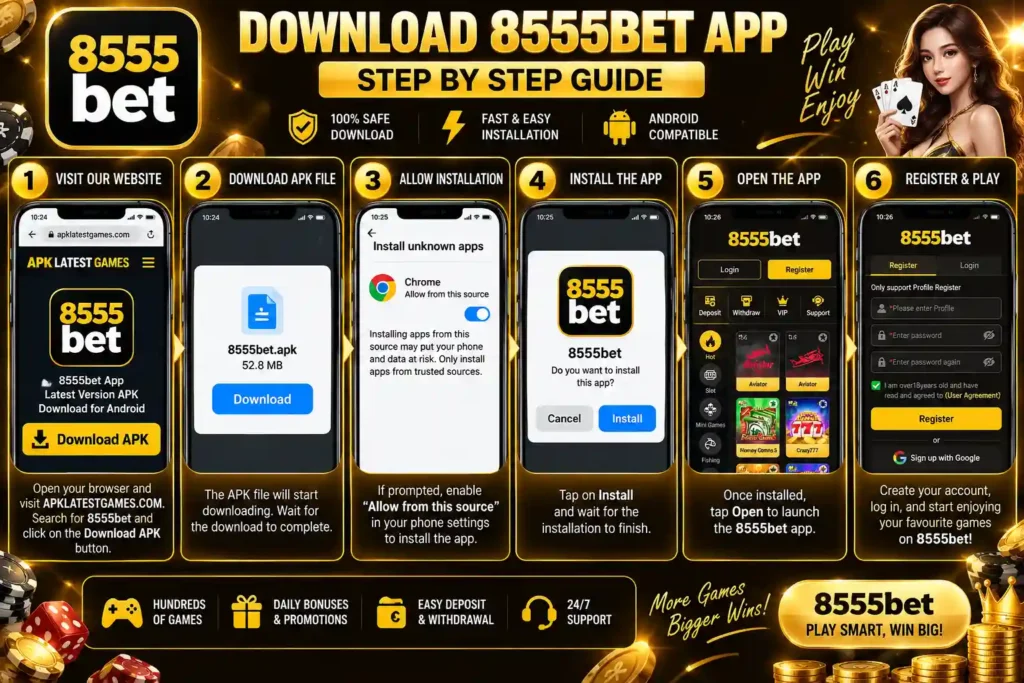 8555BET Game Download Guide