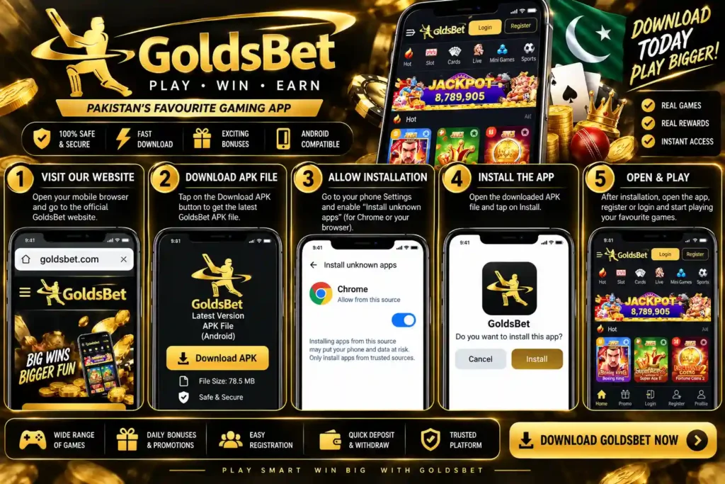 GoldsBet Game APK Download