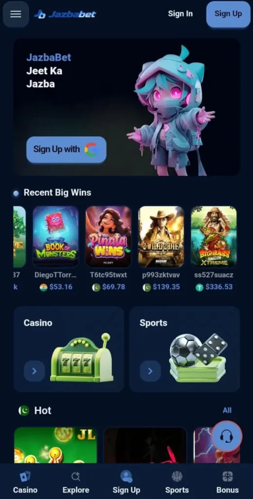 JAZBABET Game Home Page