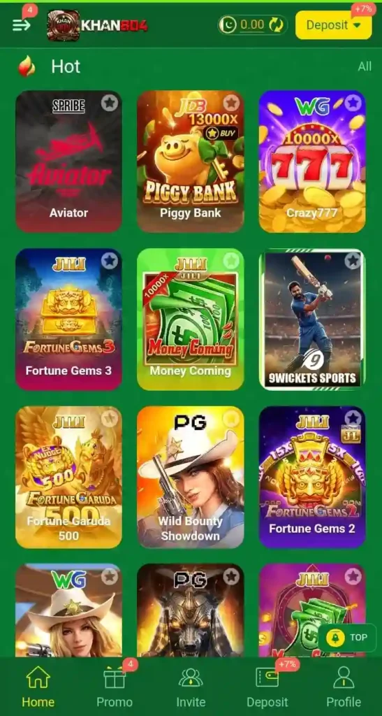 KHAN804 Available Games