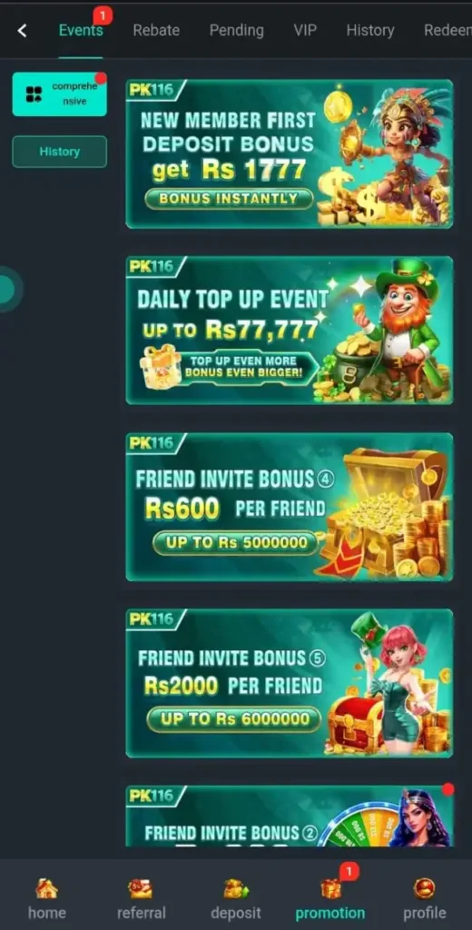 PK116 Game Bonuses and Rewards
