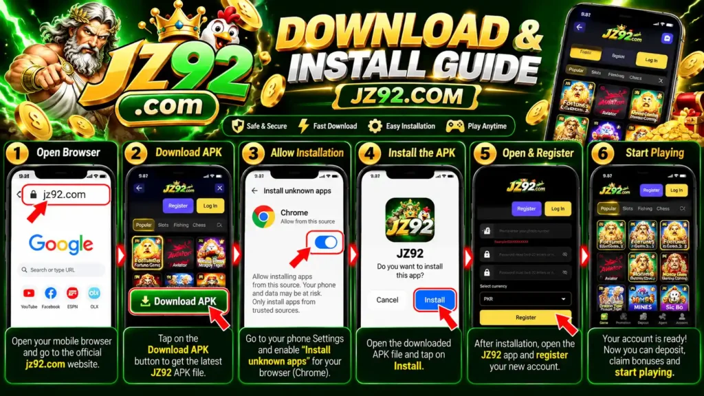 JZ92 Game Download Guide