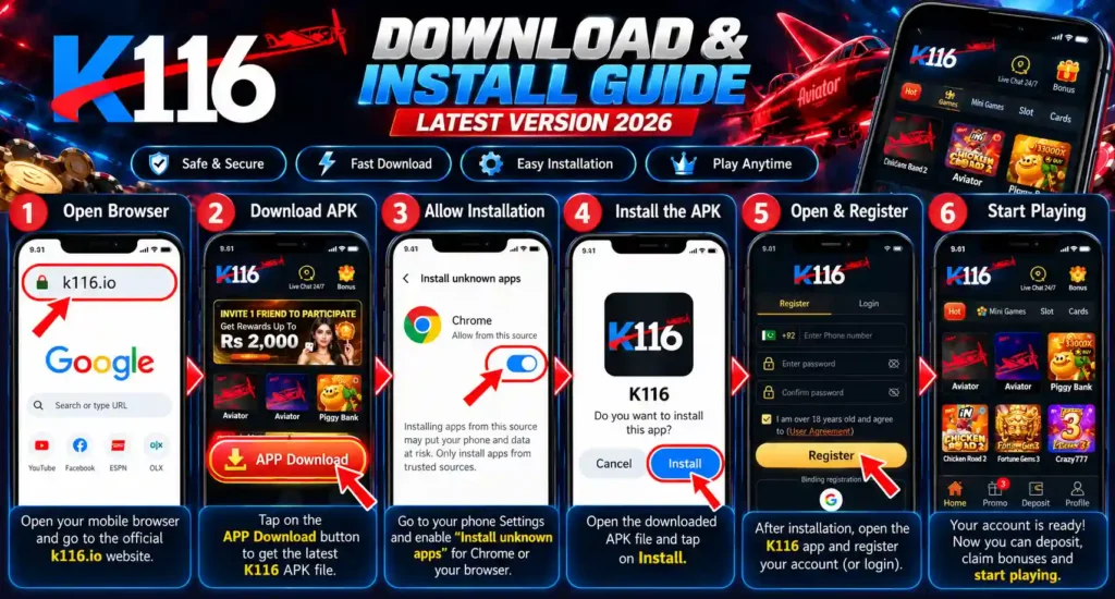 K116 Game APK Download
